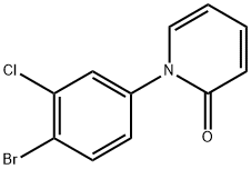 1-(4-Bromo-3-chlorophenyl)pyridin-2(1H)-one Structure