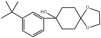 8-(3-(tert-butyl)phenyl)-1,4-dioxaspiro[4.5]decan-8-ol Structure