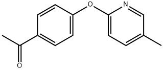 1-[4-[(5-Methyl-2-pyridinyl)oxy]phenyl]ethanone Structure