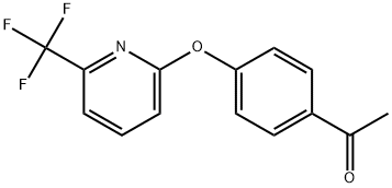 1-[4-[[6-(Trifluoromethyl)-2-pyridinyl]oxy]phenyl]ethanone Structure