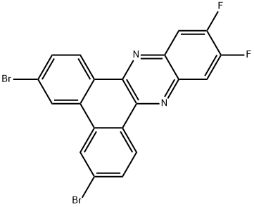 3,6-dibromo-11,12-difluorodibenzo[a,c]phenazine Structure