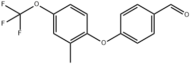 4-[2-Methyl-4-(trifluoromethoxy)phenoxy]benzaldehyde Structure