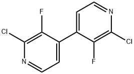 2,2'-dichloro-3,3'-difluoro-4,4'-bipyridine Structure