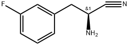 Benzenepropanenitrile, α-amino-3-fluoro-, (αS)- Structure