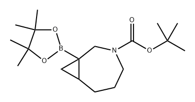 tert-Butyl 1-(4,4,5,5-tetramethyl-1,3,2-dioxaborolan-2-yl)-3-azabicyclo[5.1.0]octane-3-carboxylate Structure