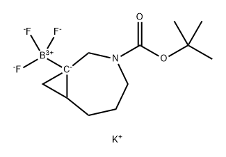 Potassium (3-(tert-butoxycarbonyl)-3-azabicyclo[5.1.0]octan-1-yl)trifluoroborate Structure