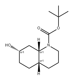 rac-tert-butyl 
(4aR,7S,8aS)-7-hydroxy-decahydroquinoline-1-car
boxylate 구조식 이미지