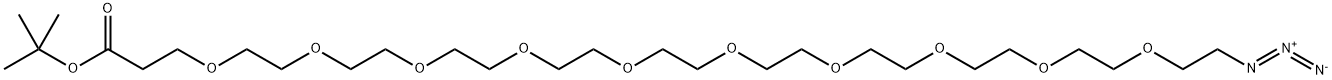 Azido-PEG10-COOtBu Structure