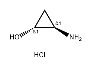 Cyclopropanol, 2-amino-, hydrochloride (1:1), (1R,2R)-rel- Structure