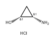 Cyclopropanol, 2-amino-, hydrochloride (1:1), (1R,2S)-rel- 구조식 이미지