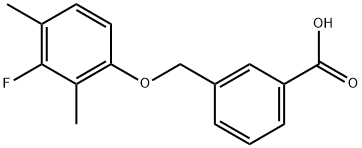 3-[(3-Fluoro-2,4-dimethylphenoxy)methyl]benzoic acid Structure