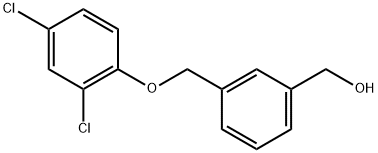 3-[(2,4-Dichlorophenoxy)methyl]benzenemethanol Structure