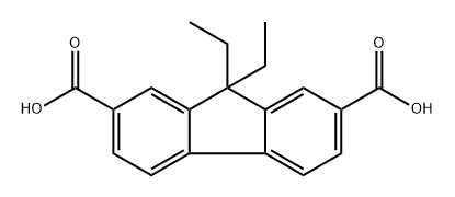 9,9-diethyl-9H-fluorene-2,7-dicarboxylic acid Structure