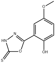 5-(2-Hydroxy-5-methoxyphenyl)-1,3,4-oxadiazole-2(3H)-thione Structure