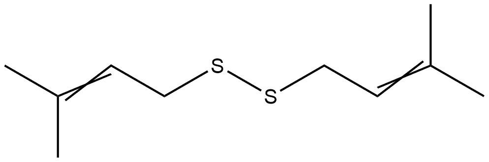 Disulfide, bis(3-methyl-2-butenyl) (6CI,7CI,8CI,9CI) Structure