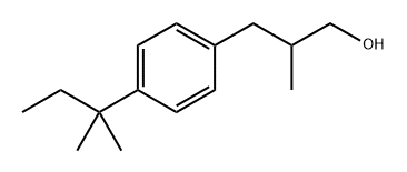 Benzenepropanol, 4-(1,1-dimethylpropyl)-β-methyl- 구조식 이미지