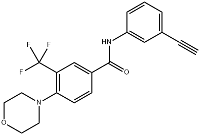 N-(3-Ethynylphenyl)-4-morpholino-3-(trifluoromethyl)benzamide Structure