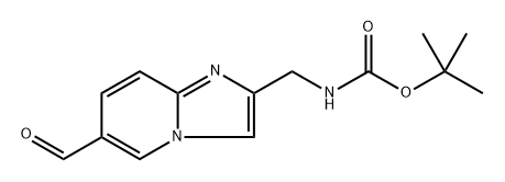 tert-Butyl ((6-formylimidazo[1,2-a]pyridin-2-yl)methyl)carbamate Structure