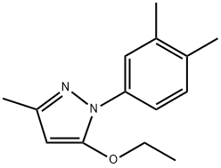 1-(3,4-dimethylphenyl)-5-ethoxy-3-methyl-1H-pyrazole 구조식 이미지