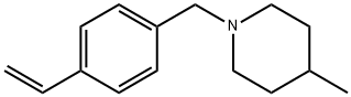 1-[(4-Ethenylphenyl)methyl]-4-methylpiperidine Structure