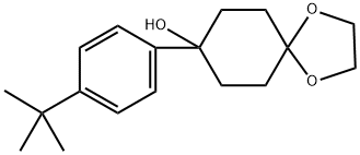 8-(4-(tert-butyl)phenyl)-1,4-dioxaspiro[4.5]decan-8-ol Structure