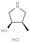 (3R,4R)-4-methylpyrrolidin-3-ol hydrochloride Structure