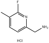 2-Pyridinemethanamine, 6-fluoro-5-methyl-, hydrochloride (1:1) Structure