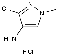 3-chloro-1-methyl-1H-pyrazol-4-amine hydrochloride 구조식 이미지