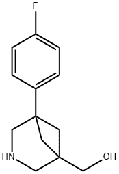 (5-(4-fluorophenyl)-3-azabicyclo[3.1.1]heptan-1-yl)methanol Structure