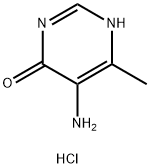 4(3H)-Pyrimidinone, 5-amino-6-methyl-, hydrochloride (1:1) Structure