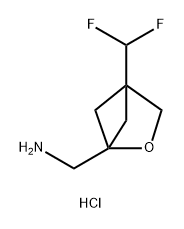 (4-(Difluoromethyl)-2-oxabicyclo[2.1.1]hexan-1-yl)methanamine hydrochloride Structure