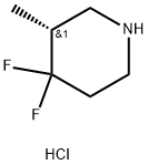 (3R)-4,4-difluoro-3-methyl-piperidine hydrochloride Structure