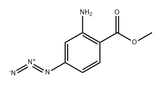 Methyl 2-amino-4-azido benzoate Structure