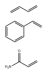 2-Propenamide, polymer with 1,3-butadiene and ethenylbenzene Structure