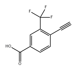 4-ethynyl-3-(trifluoromethyl)benzoic acid 구조식 이미지