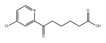 2-Pyridinehexanoic acid, 4-chloro-ε-oxo- Structure