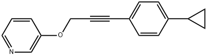 3-3-(4-Cyclopropylphenyl)-2-propyn-1-yloxypyridine Structure