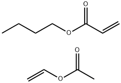 2-Propenoic acid, butyl ester, polymer with ethenyl acetate Structure