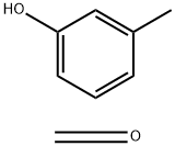 Formaldehyde, polymer with 3-methylphenol Structure