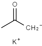 2-Propanone, ion(1-), potassium (9CI) Structure