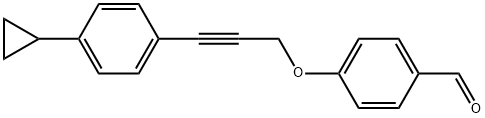 4-3-(4-Cyclopropylphenyl)-2-propyn-1-yloxybenzaldehyde Structure