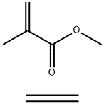 2-Propenoic acid, 2-methyl-, methyl ester, polymer with ethene Structure