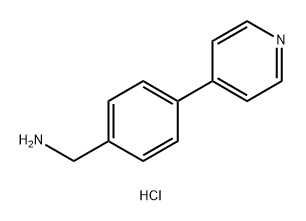 Benzenemethanamine, 4-(4-pyridinyl)-, hydrochloride (1:2) Structure