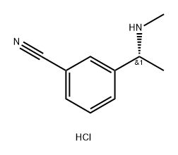 (R)-3-(1-(METHYLAMINO)ETHYL)BENZONITRILE HYDROCHLORIDE Structure