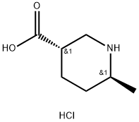 3-Piperidinecarboxylic acid, 6-methyl-, hydrochloride (1:1), (3R,6R)-rel- Structure