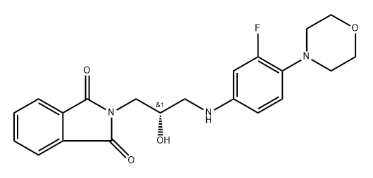 Linezolid Desacetamide Descarbonyl 구조식 이미지