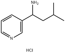 3-methyl-1-(3-pyridinyl)-1-butanamine hydrochloride Structure