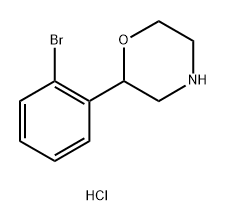 2-(2-bromophenyl)morpholine hydrochloride 구조식 이미지
