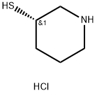 3-Piperidinethiol, hydrochloride (1:1), (3S)- Structure