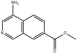 Methyl 4-aminoisoquinoline-7-carboxylate Structure